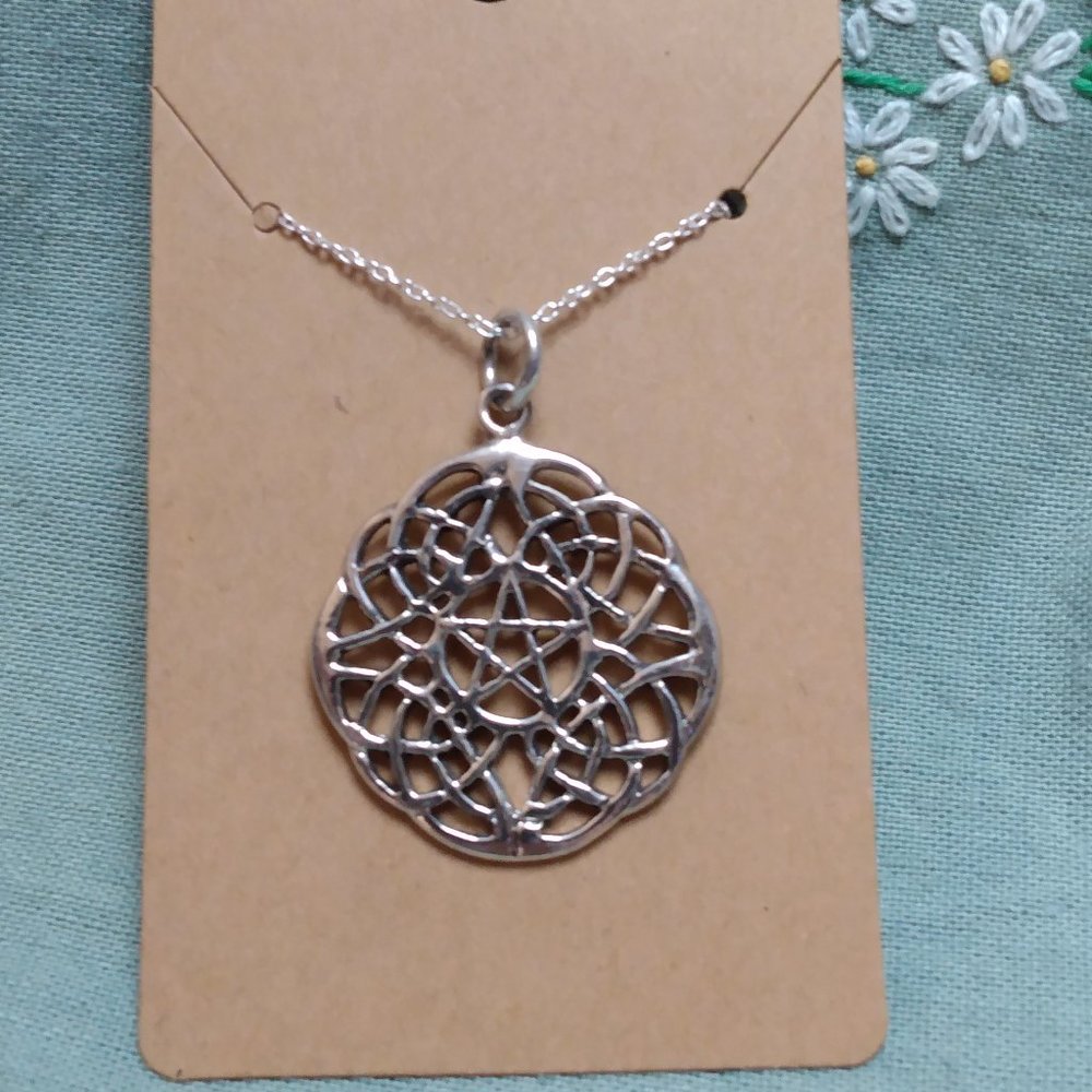 Sterling Silver Pentagram Necklace